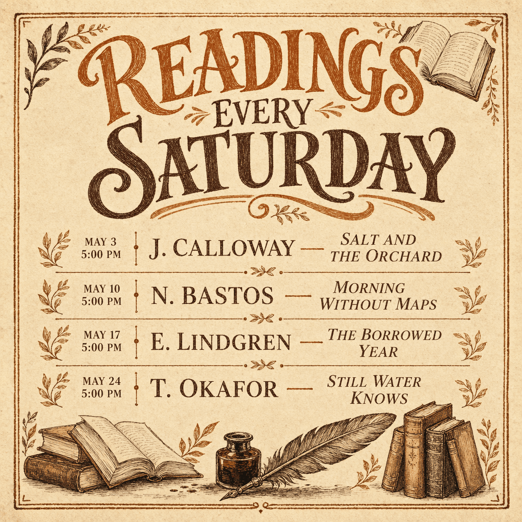 Independent bookstore event poster generated with ChatGPT Images 2.0
