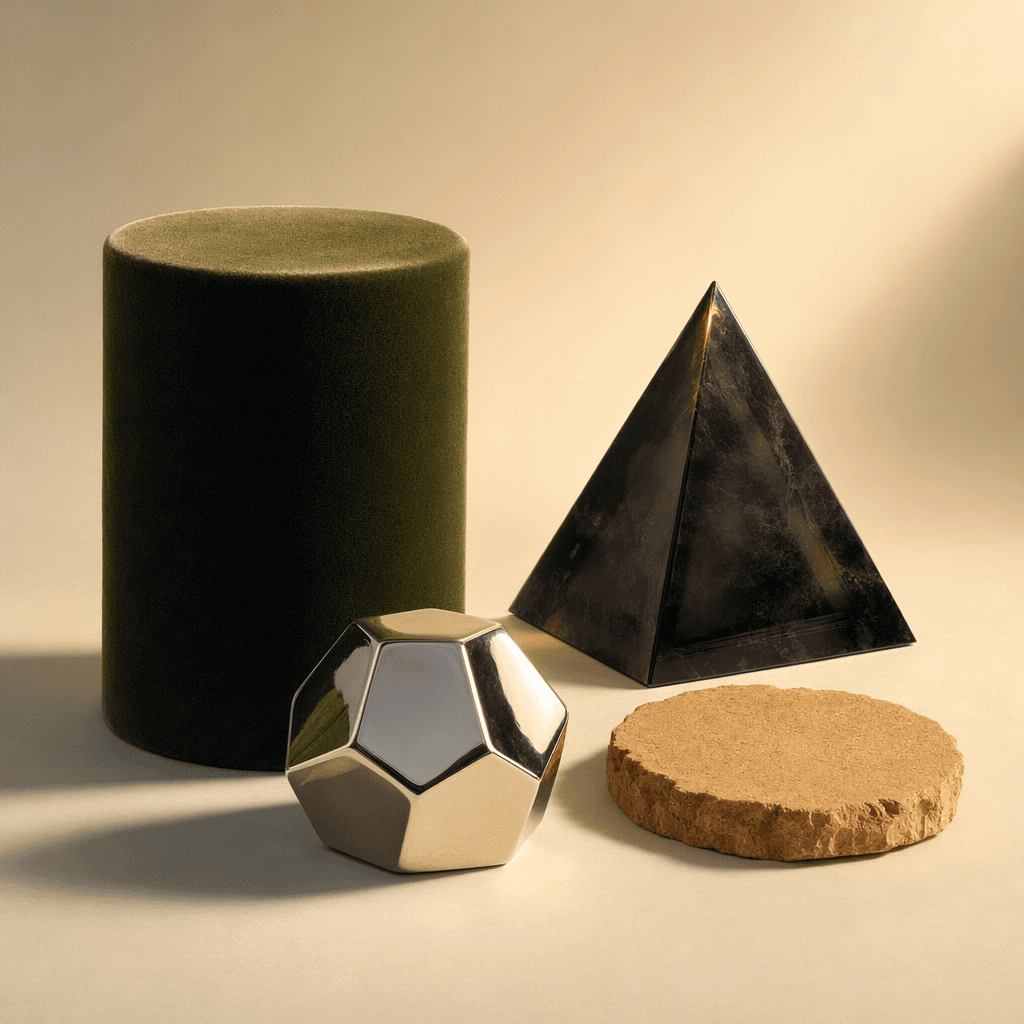Abstract 3D geometric still life generated with ChatGPT Images 2.0
