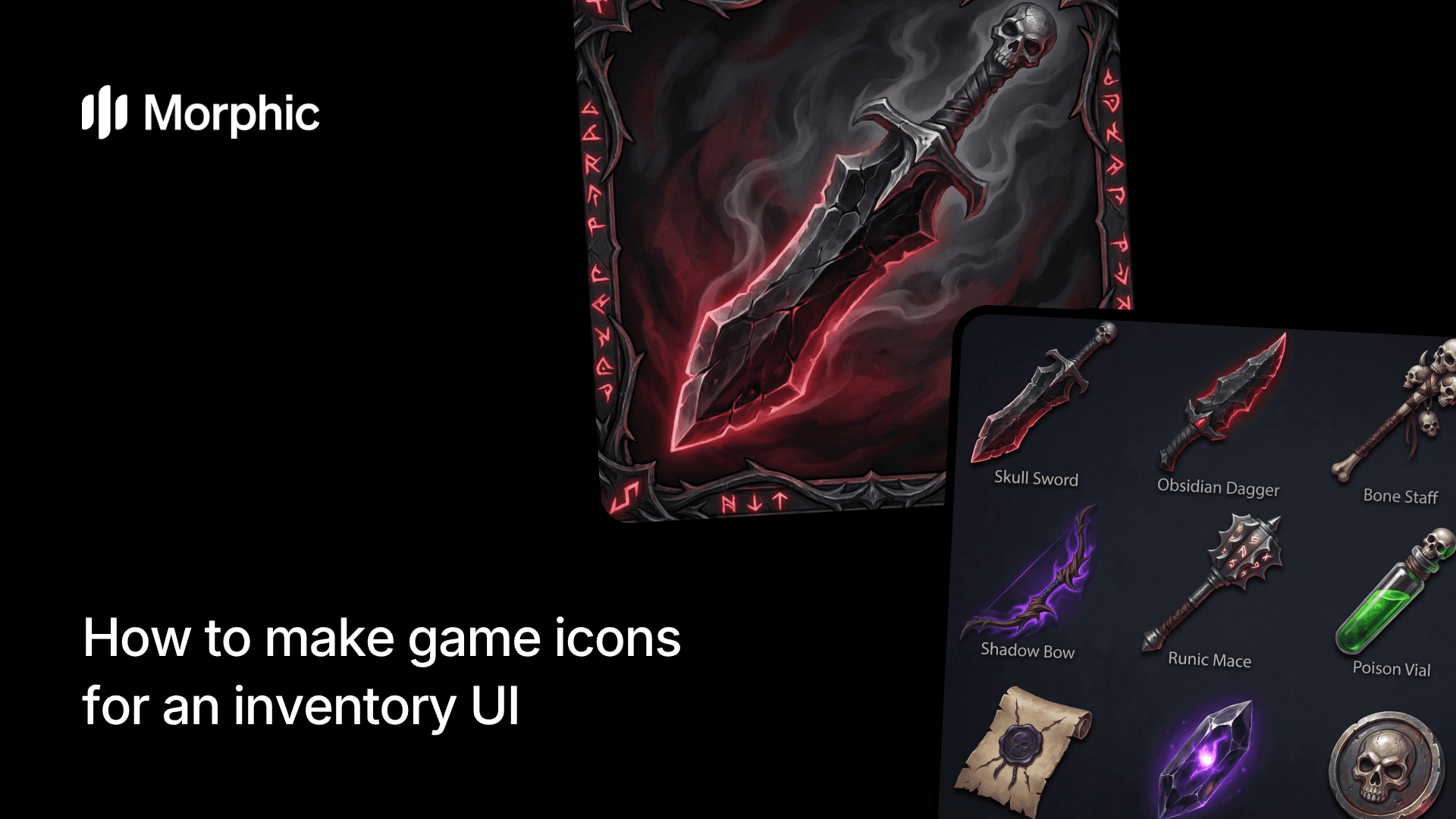 How to make game icons for an inventory UI