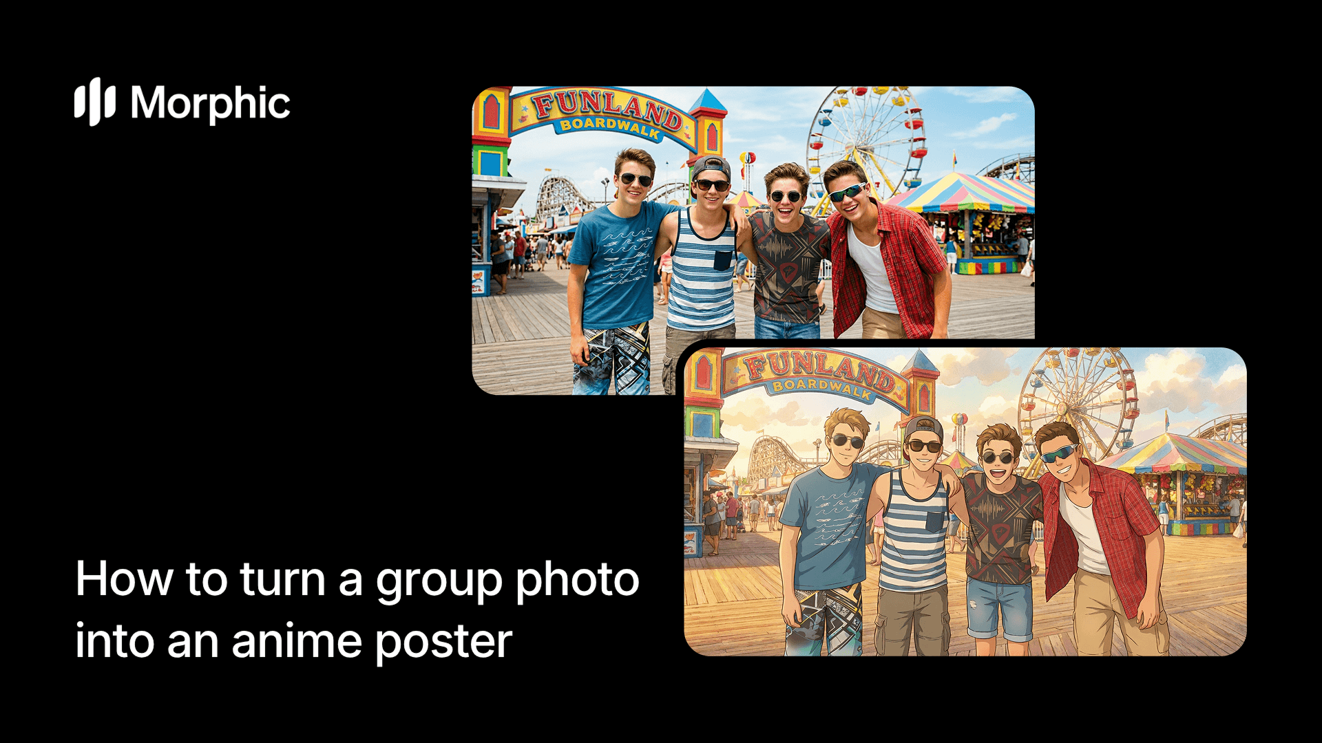 How to turn a group photo into an anime poster