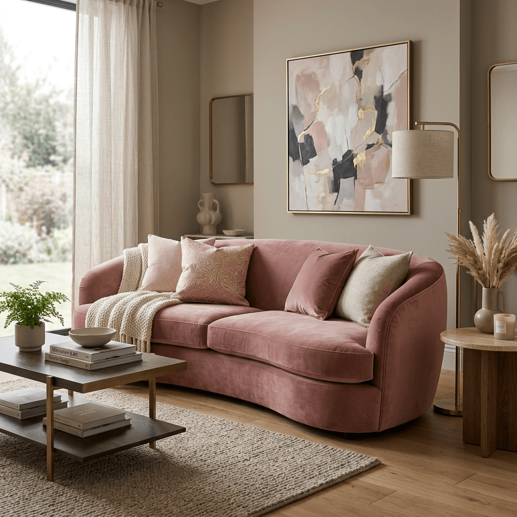 Original furniture photo before fabric texture swap